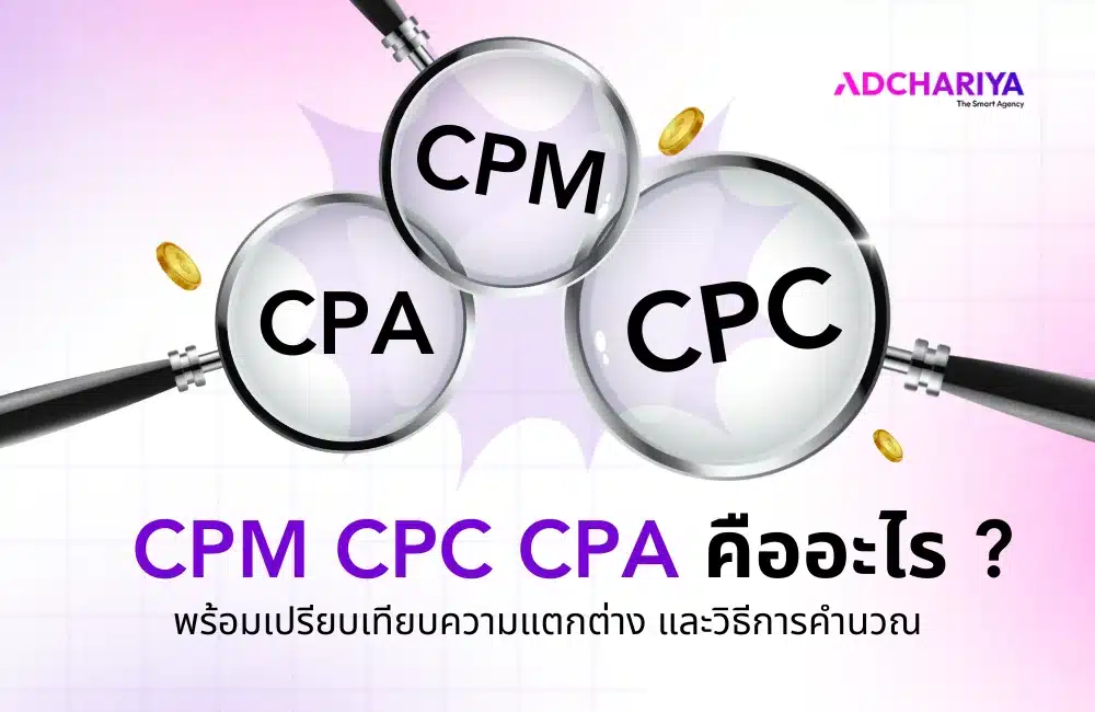 รู้จัก CPM, CPC, CPA คืออะไร และความแตกต่าง