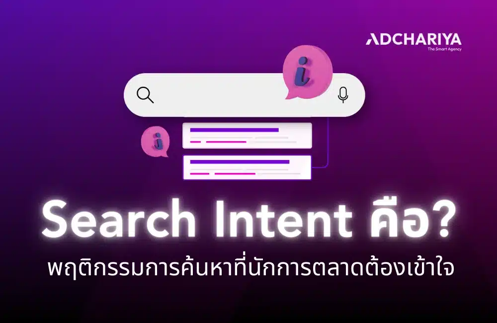 เจาะลึก Search Intent คือ? พฤติกรรมการค้นหาที่นักการตลาดต้องเข้าใจ